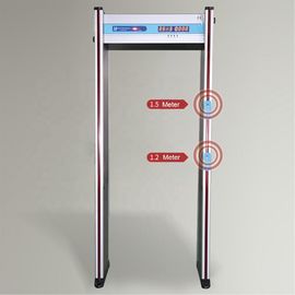 Body Temp Checking Scanner Door Frame Metal Detector With Infrared Thermometer