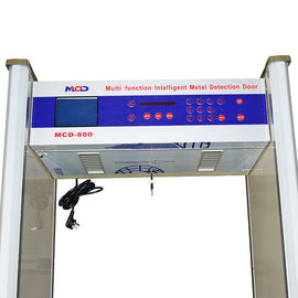 Intelligent Type 60 Zones Adjustable Door Frame Metal Detector Waterproof Main Body